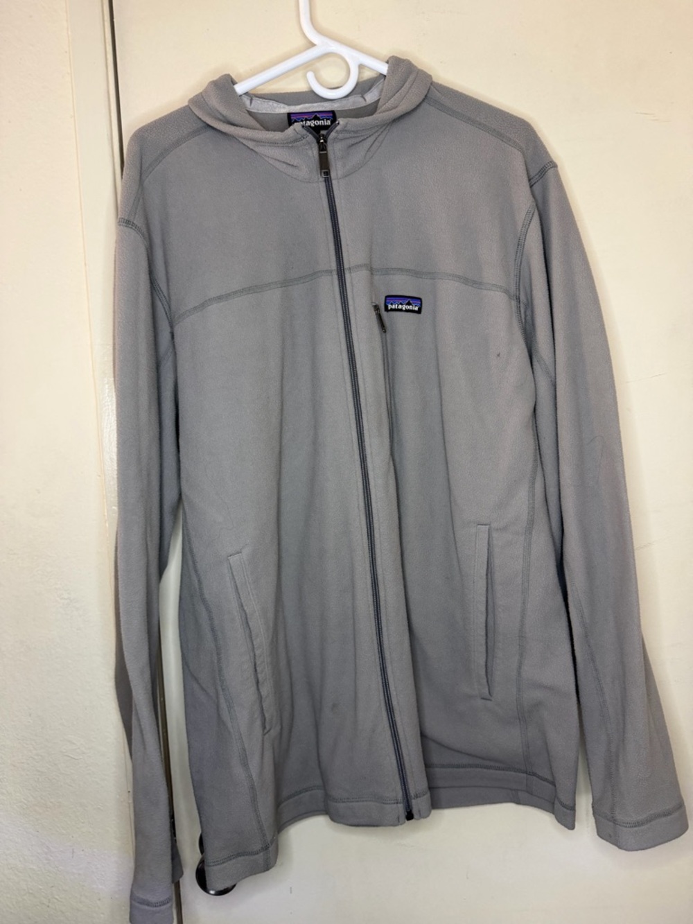Patagonia Fleece Jacket XXL Gray Full Zip